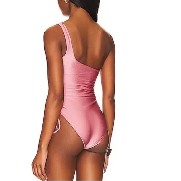 TULAROSA Kal One Piece swimsuit in Metallic Dusty Rose - Picture 3 of 6